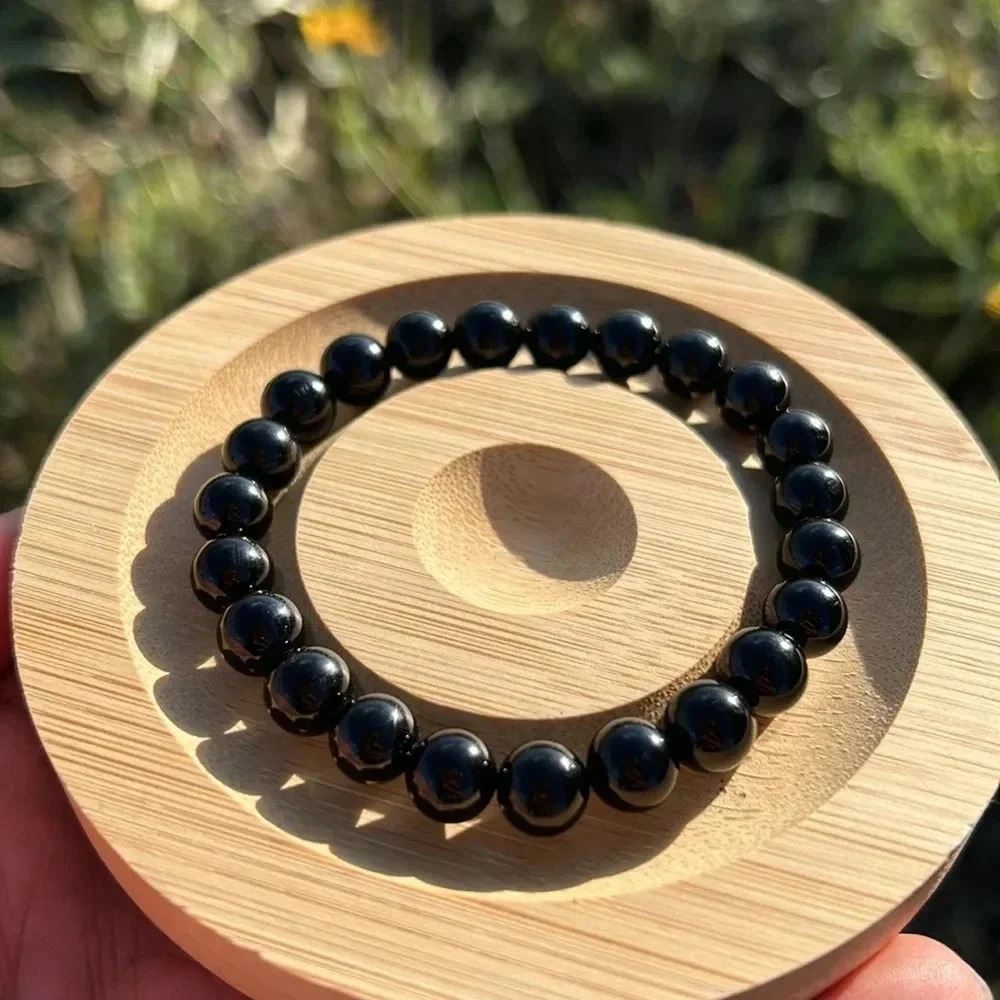 Handmade Unisex black onyx bracelet